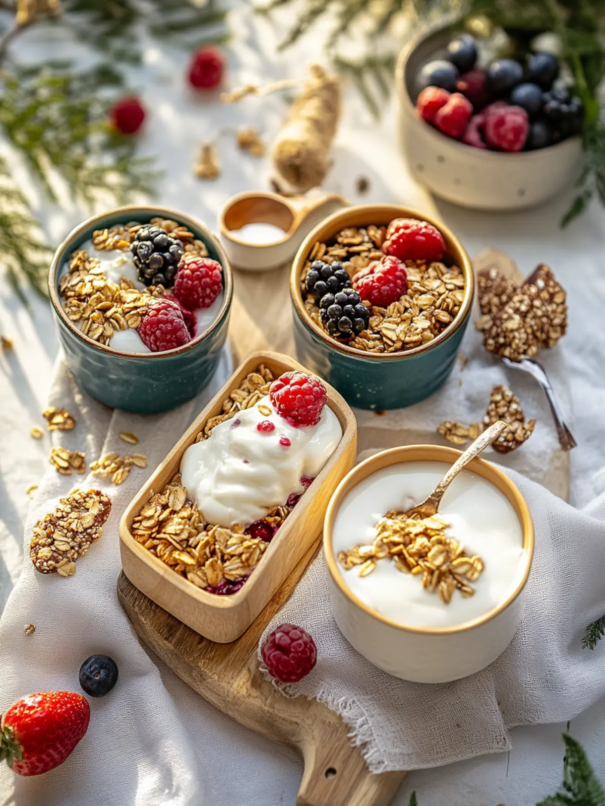 Yogurt & Granola Bar with Seasonal Fruit