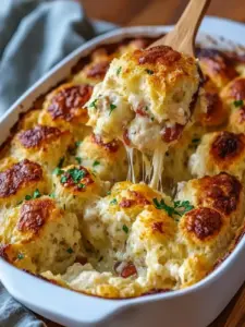 Chicken Bubble Biscuit Bake Casserole