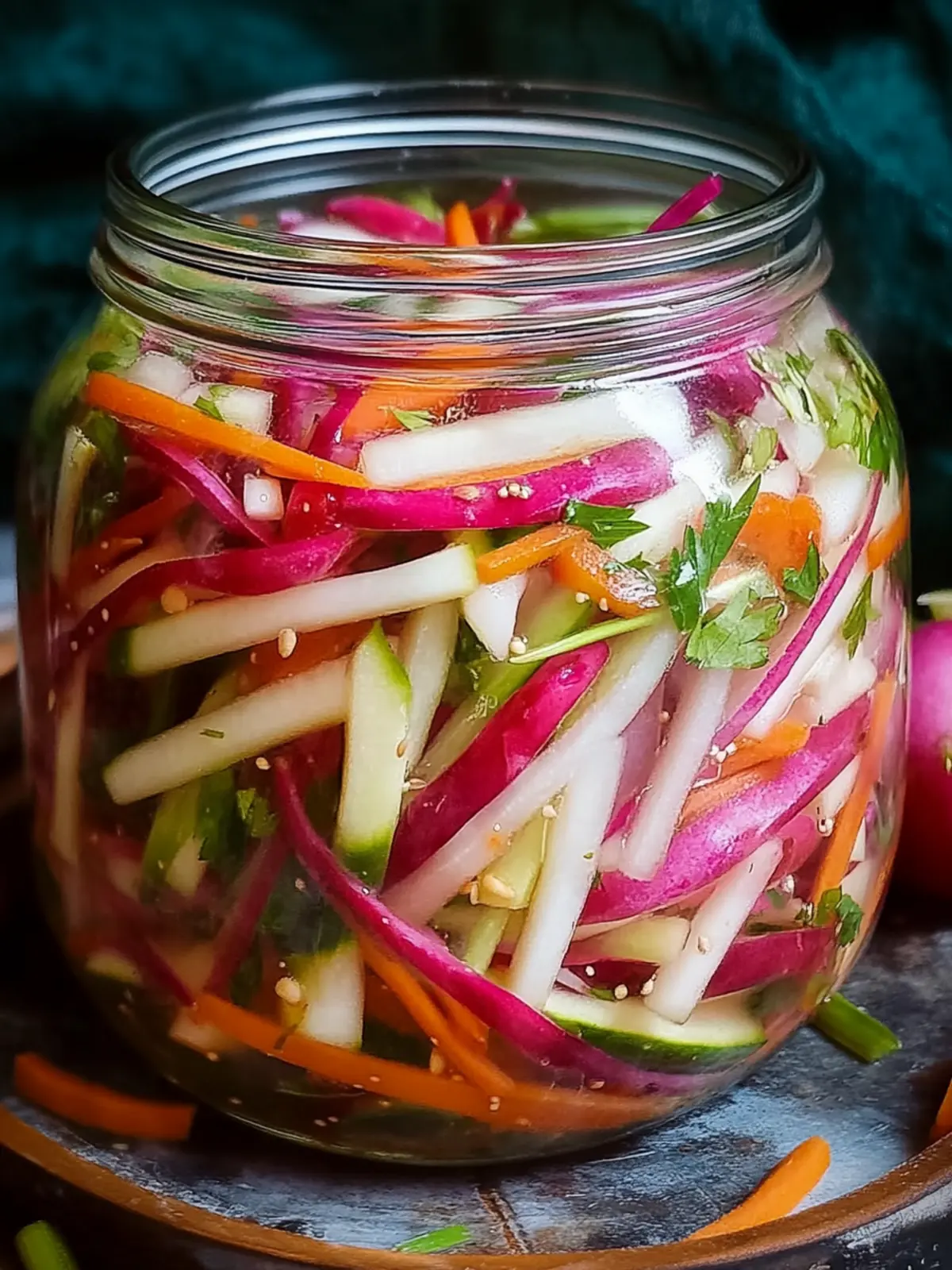 Fridge Pickled Radish & Veggies: Crunchy & Flavorful Delight 5 Fridge Pickled Radish & Vegetables