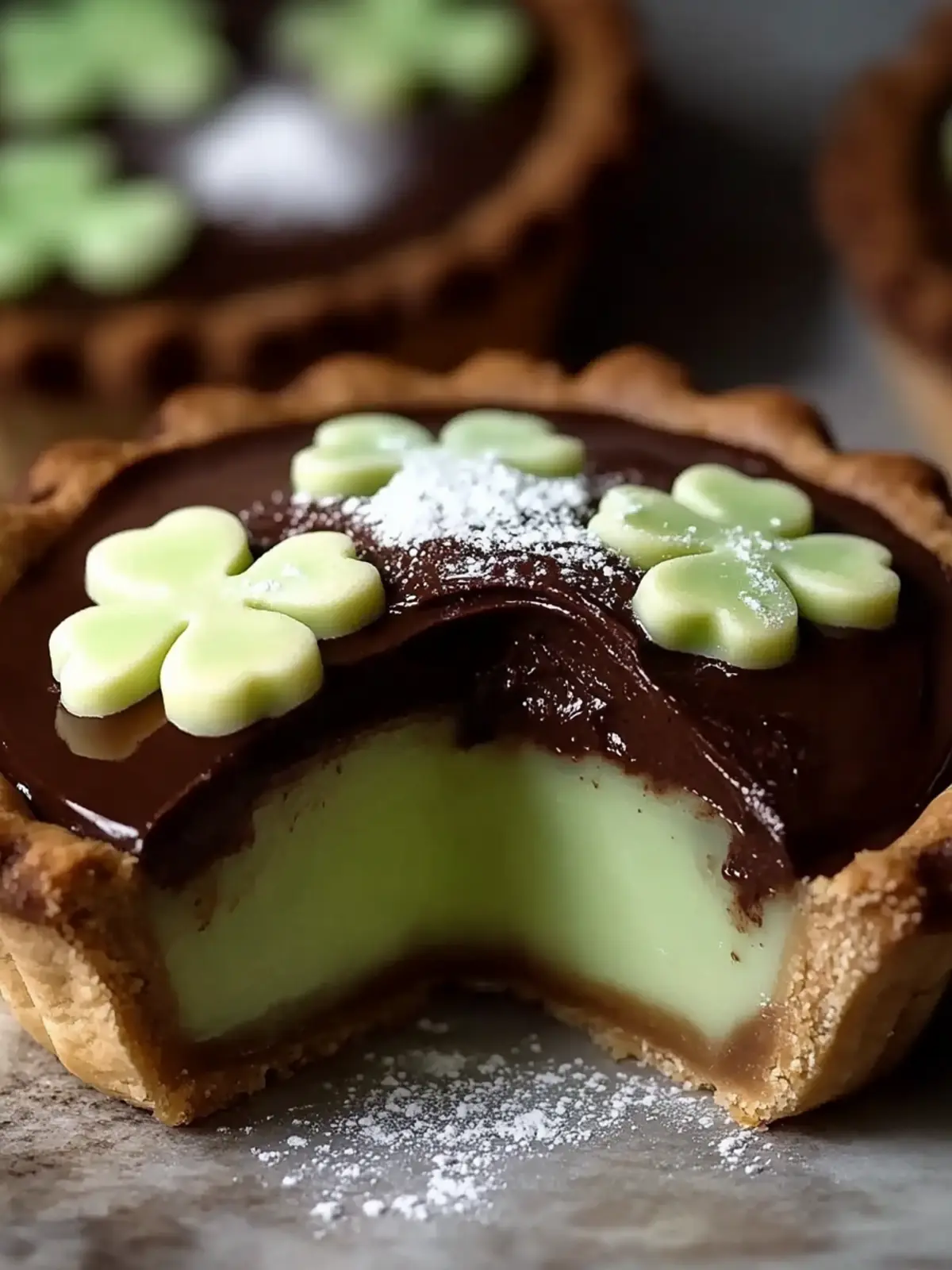 Chocolate Shamrock Pies Recipe