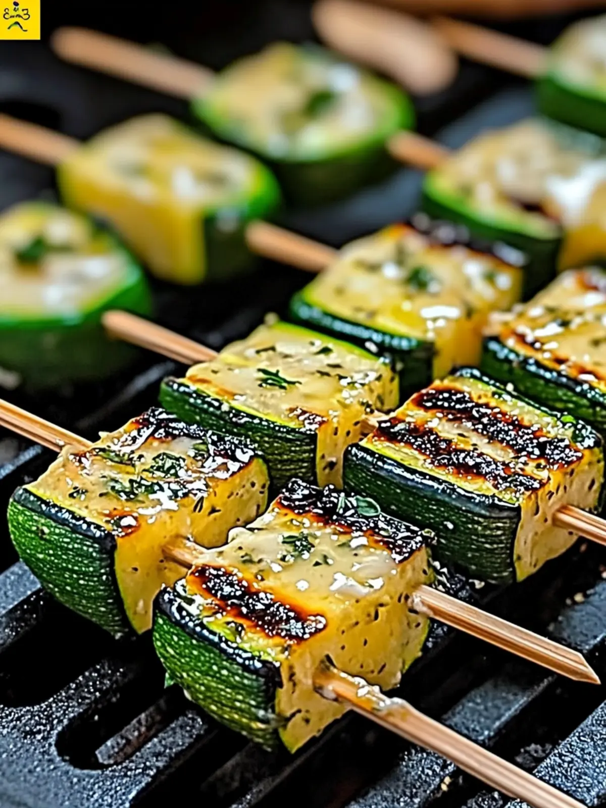 Grilled Garlic Butter Zucchini Skewers for Your Summer BBQ 2 Garlic Butter Zucchini Skewers
