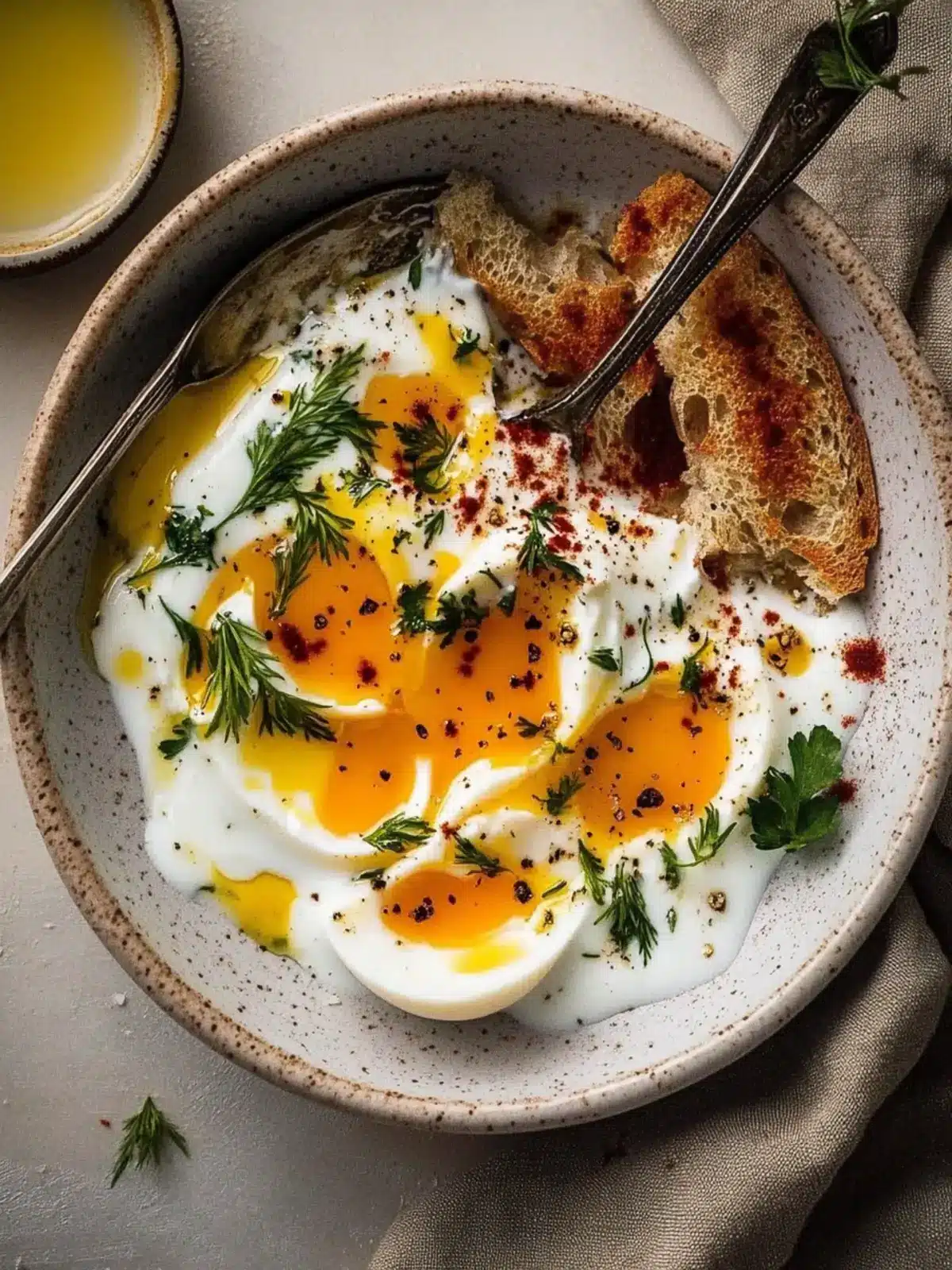 Çılbır: Turkish Eggs with Creamy Yogurt & Spiced Butter Bliss 2 Çılbır: Turkish Eggs with Creamy Yogurt & Butter Sauce