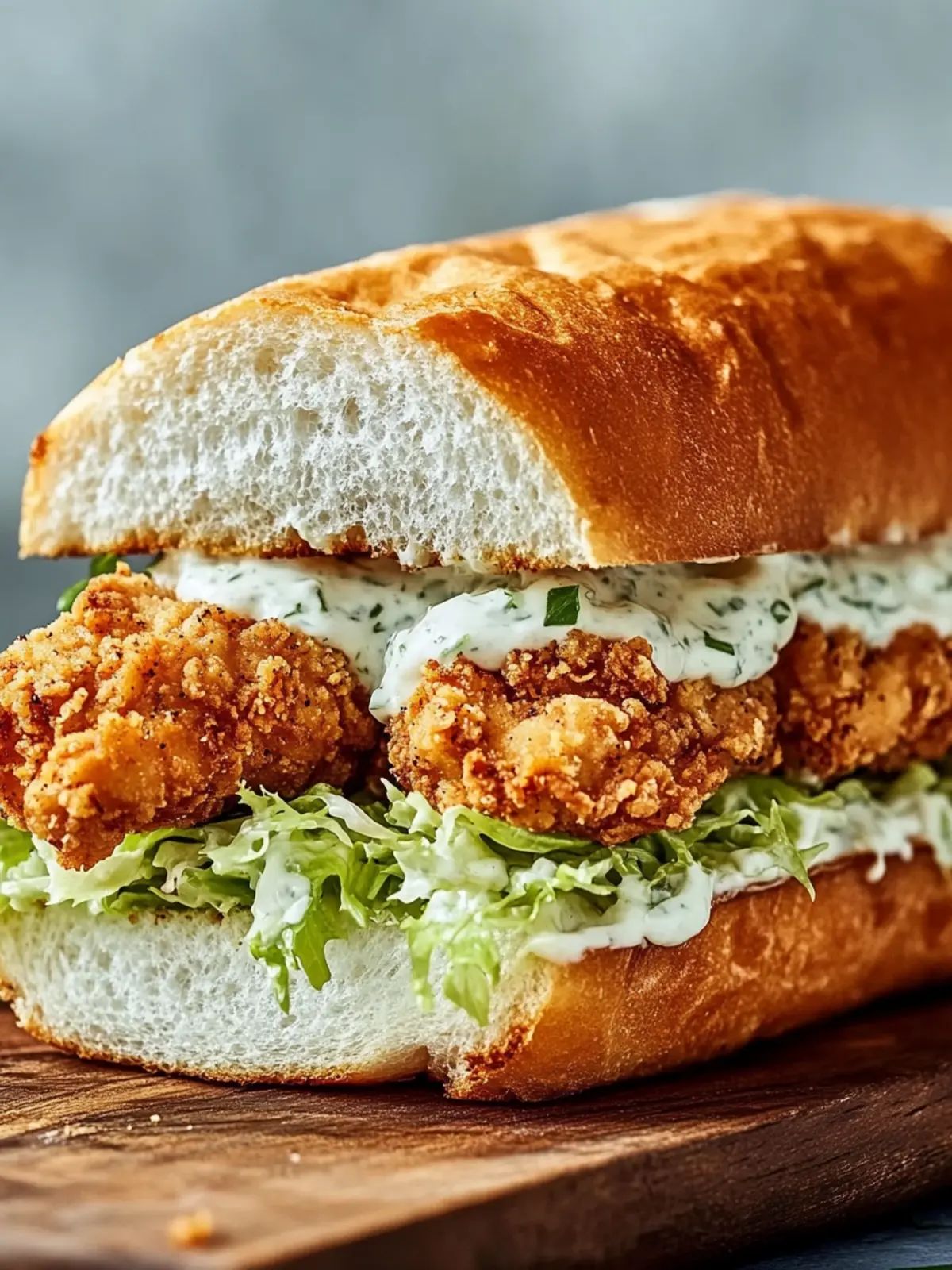 Crispy Chicken Caesar Sandwich