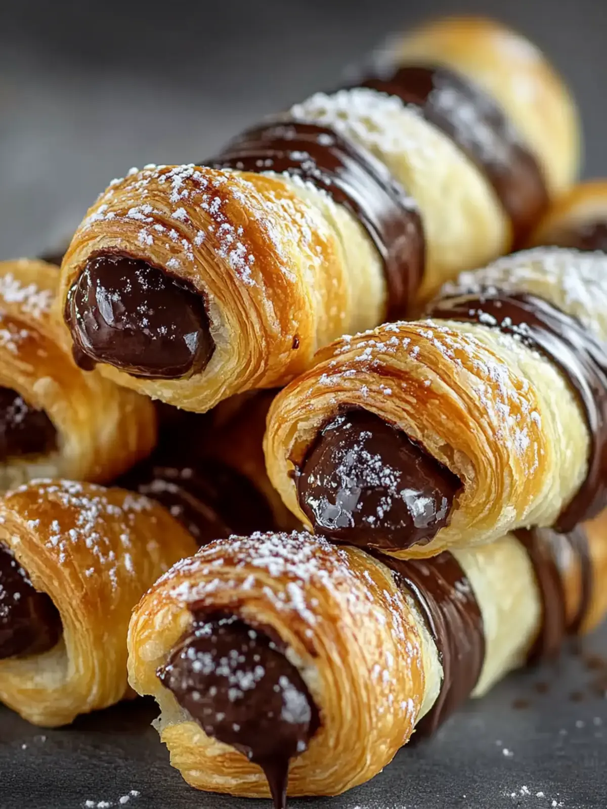 Triple Chocolate Puff Pastry Twists
