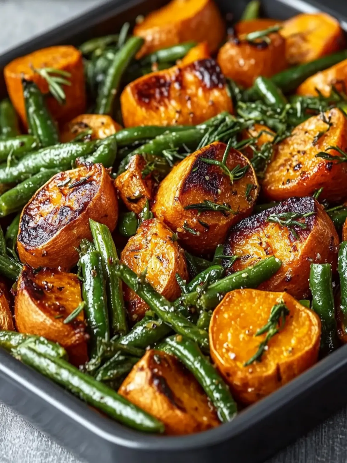 Sweet Potato & Green Bean Tray Bake: A Colorful Healthy Feast 2 Sweet Potato & Green Bean Tray Bake