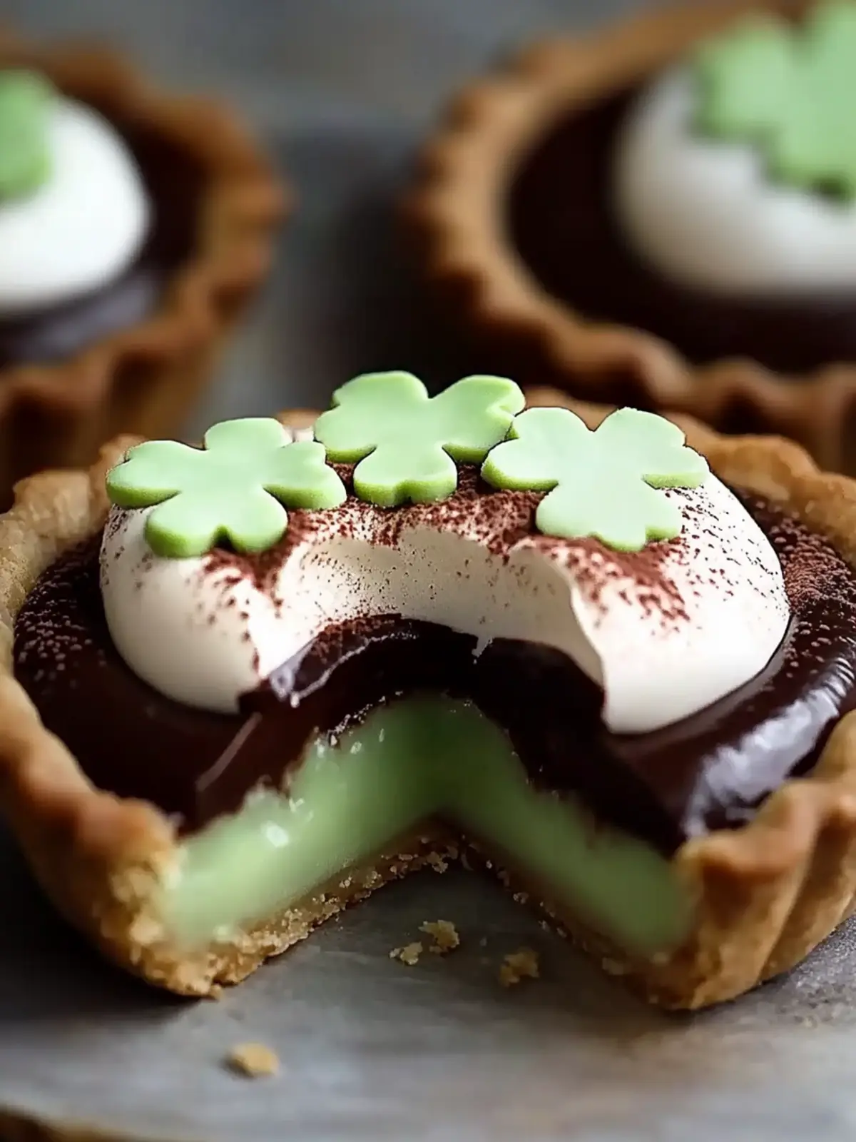 Chocolate Shamrock Pies Recipe