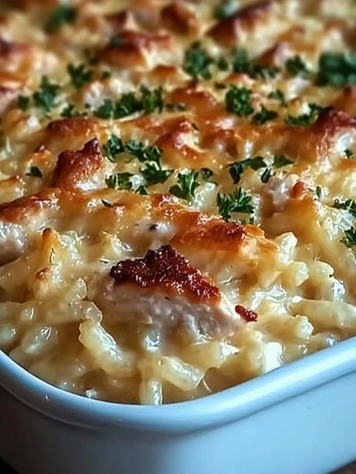 Dump-and-Bake Chicken Alfredo Rice Casserole in 45 Minutes 2 Dump-and-Bake Chicken Alfredo Rice Casserole