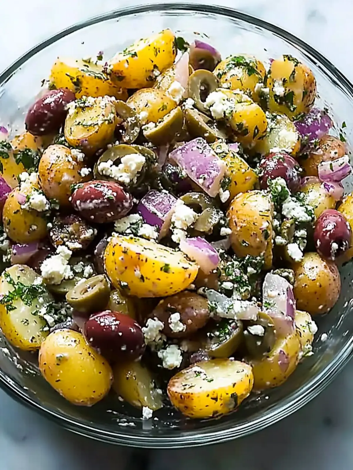 Zesty Olive Greek Potato Salad Perfect for Summer Gatherings 3 Olive Greek Potato Salad