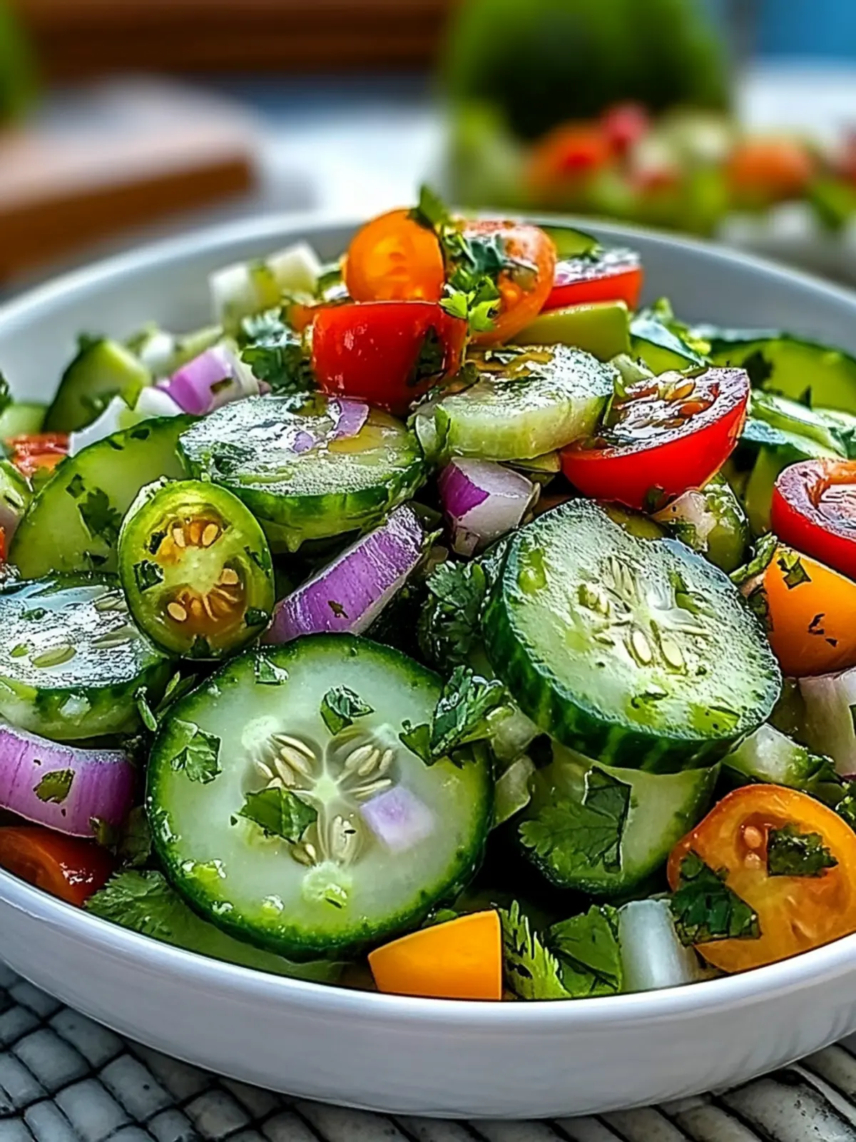 Zesty Mexican Cucumber Salad