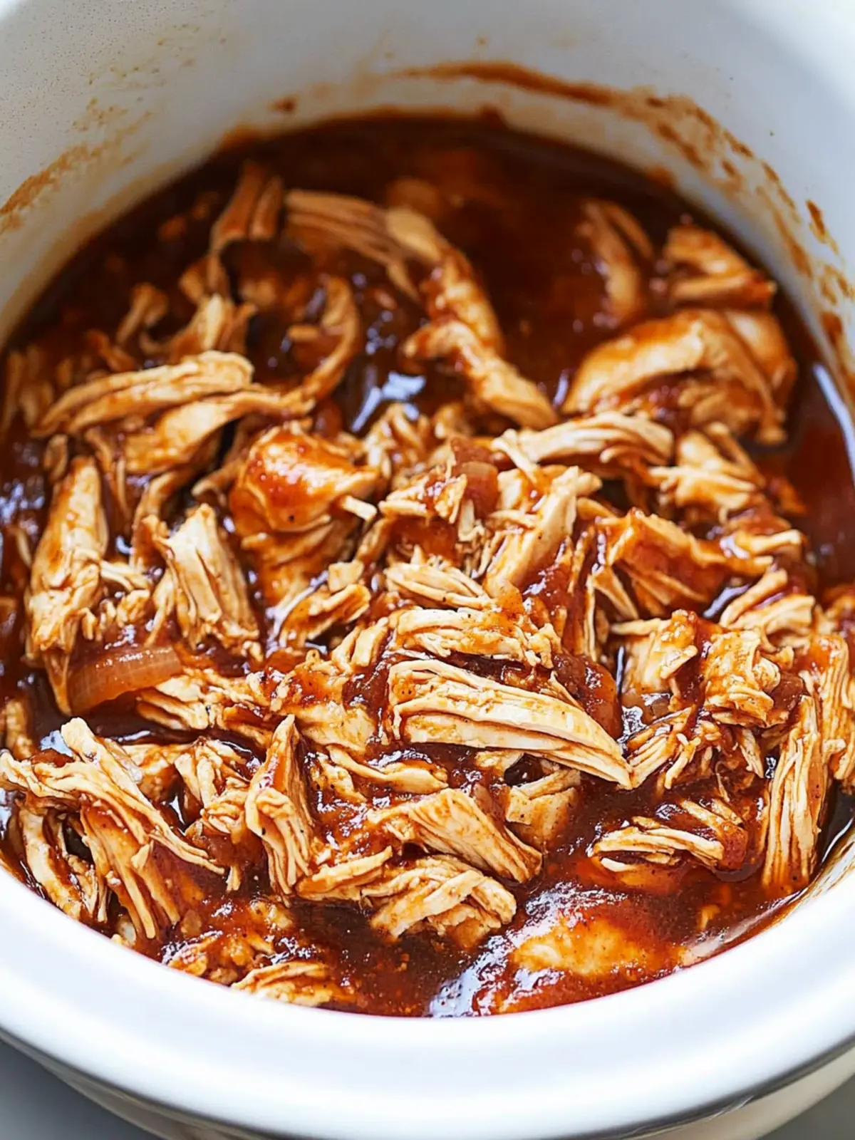 Crockpot BBQ Shredded Chicken