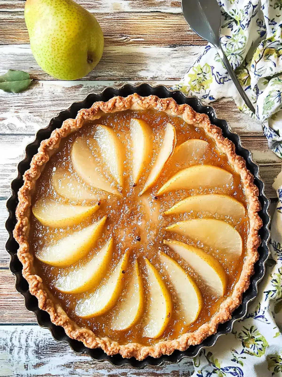 10 Minute Beautiful French Pear Tart That Will Wow Your Guests 2 10 Minute (Beautiful) French Pear Tart