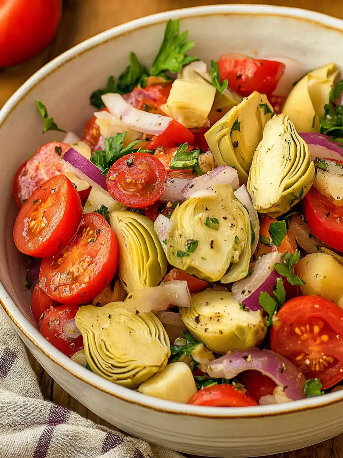 Tuscan Artichoke Tomato Salad