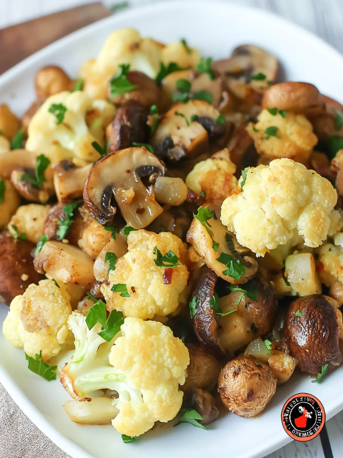 Garlic Cauliflower Mushroom Skillet: Quick and Deliciously Healthy 2 Garlic Cauliflower Mushroom Skillet