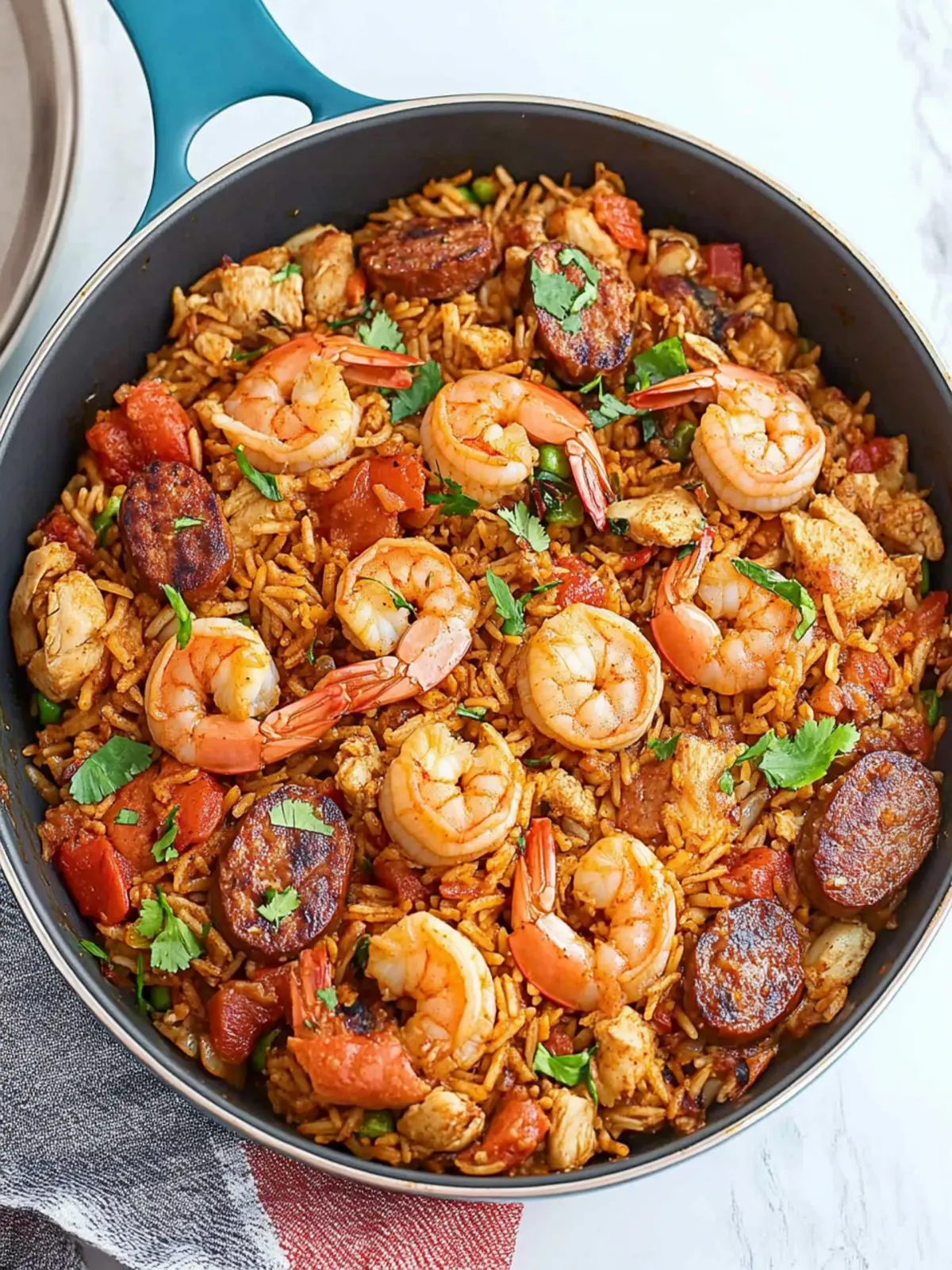 Authentic Jambalaya with Chicken, Shrimp, and Sausage Delight 3 Authentic Jambalaya with Chicken, Shrimp, and Sausage