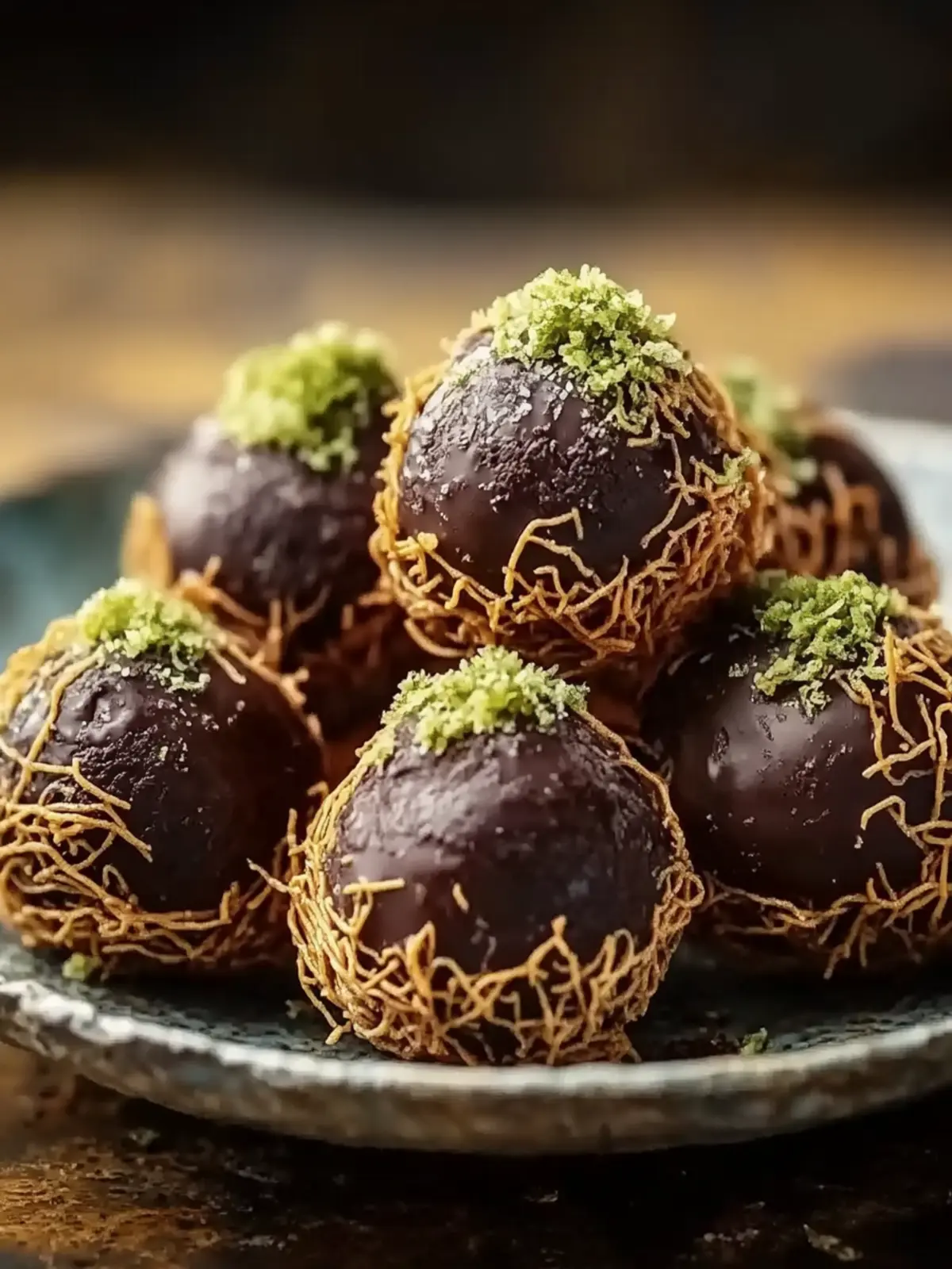 No-Bake Dubai Chocolate Balls