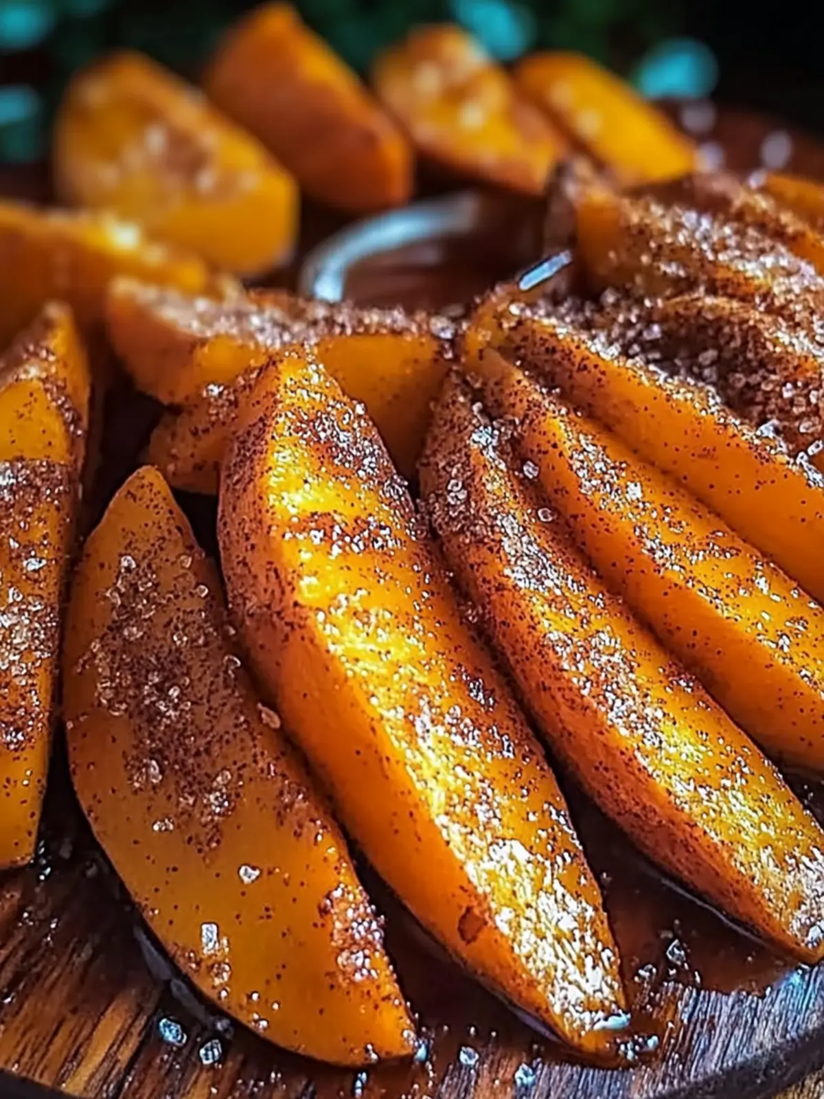 Cinnamon Sugar Sweet Potato Wedges