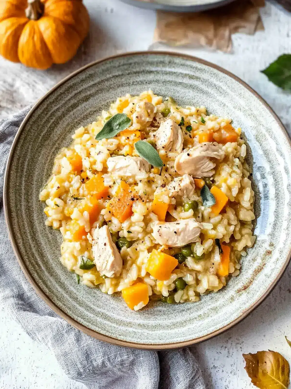 Creamy Chicken and Pumpkin Risotto for Cozy Fall Nights 4 Chicken and Pumpkin Risotto