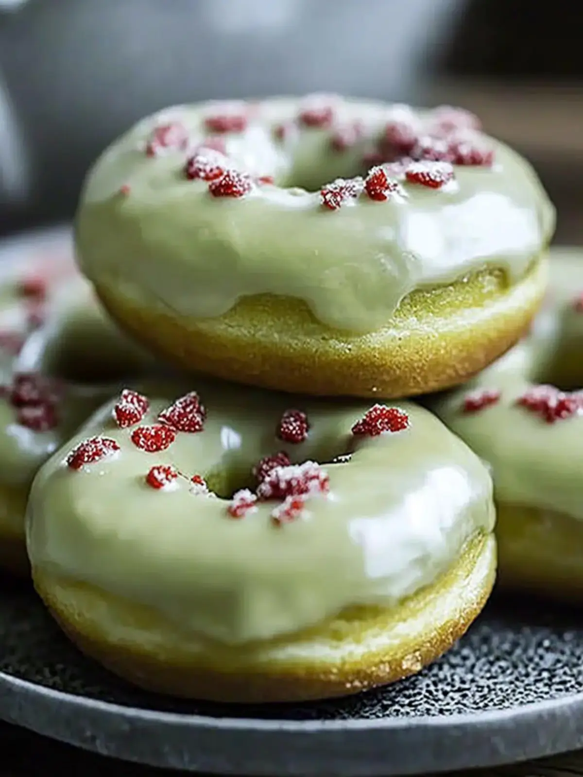 Fluffy Baked Green Donuts That Wow with Matcha Magic 4 Baked Green Donuts