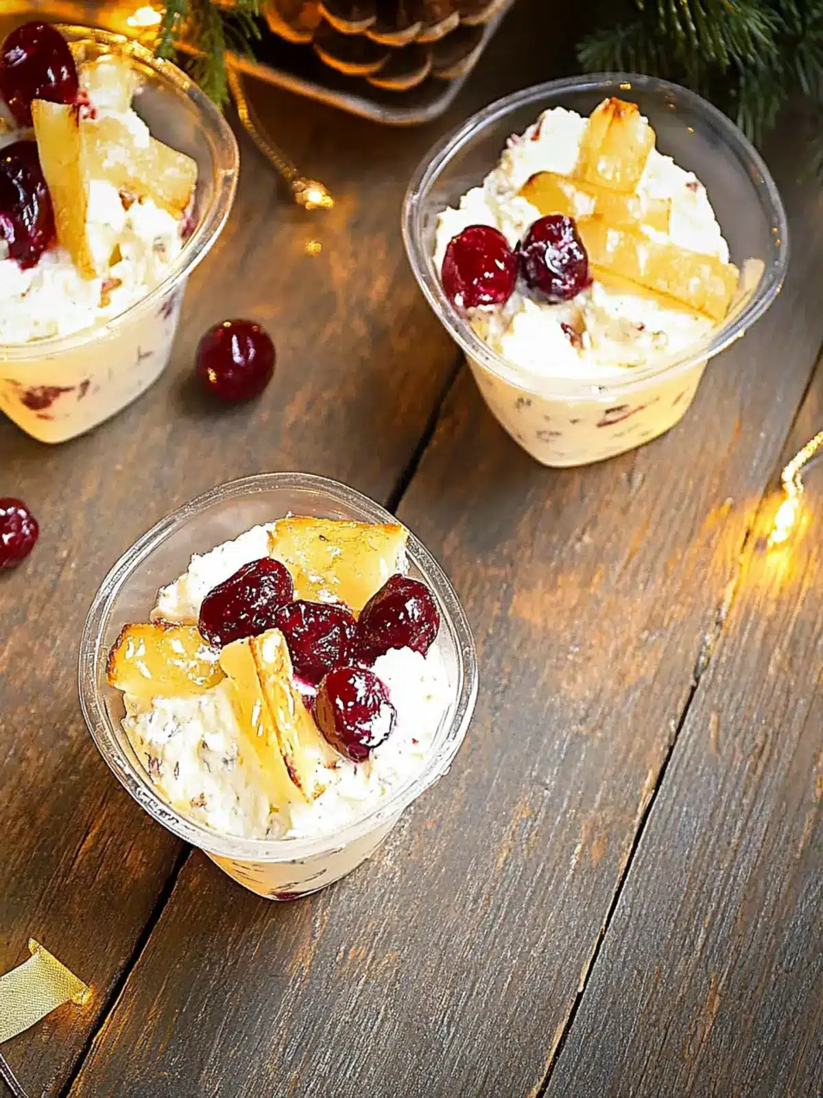 Cranberry Goat Cheese Mini Dips: Easy Christmas Appetizer Delight 3 Cranberry Goat Cheese Mini Dips (Christmas Appetizer)