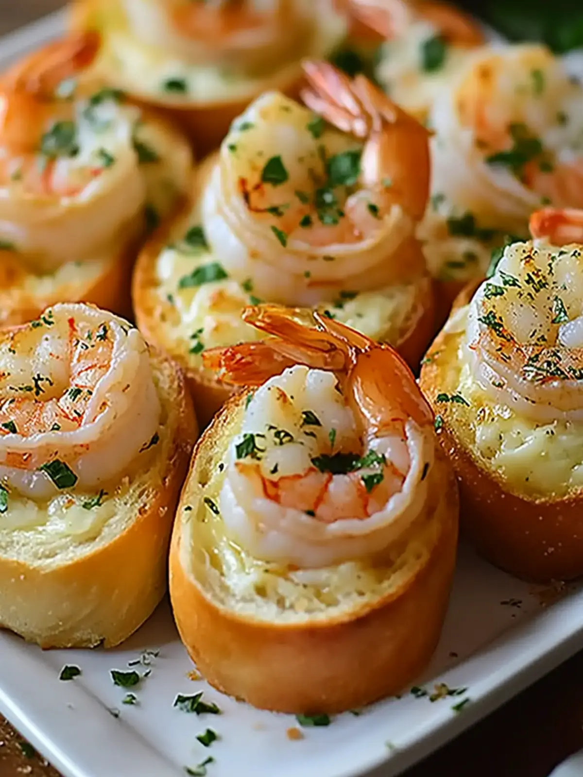 Amazing Crabby Shrimp Stuffed Garlic Bread Bombs