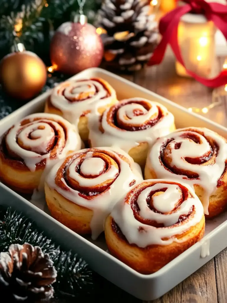 Festive Christmas Cinnamon Rolls Recipe