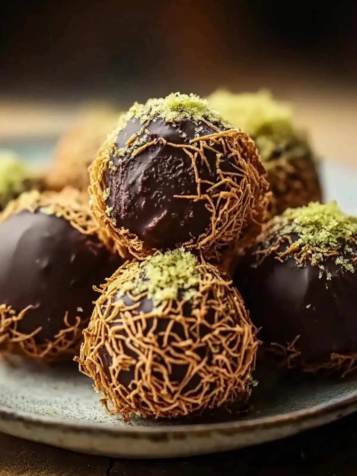 No-Bake Dubai Chocolate Balls