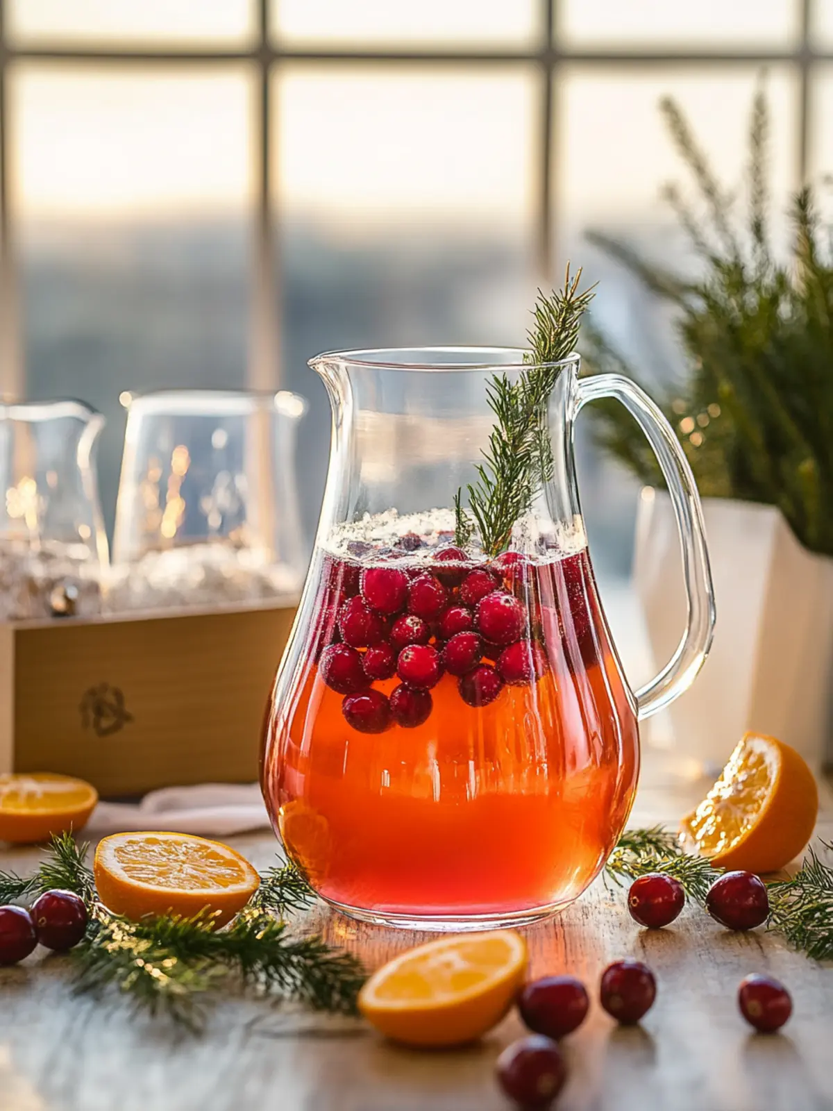 Cranberry-Orange Mimosa Pitcher for Joyful Brunch Vibes 2 Cranberry-Orange Mimosa Pitcher