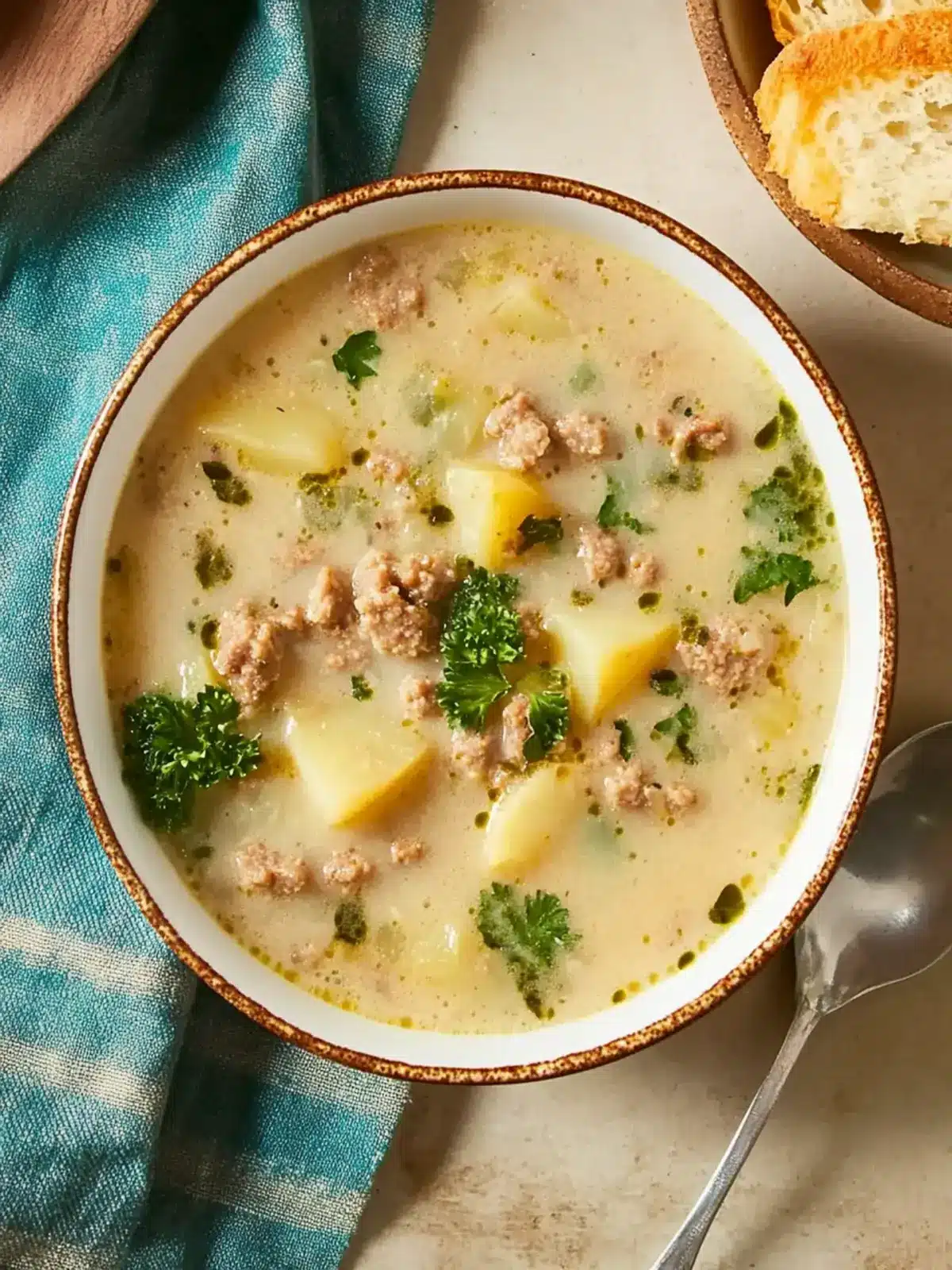 Cozy Crockpot Potato Soup with Sausage