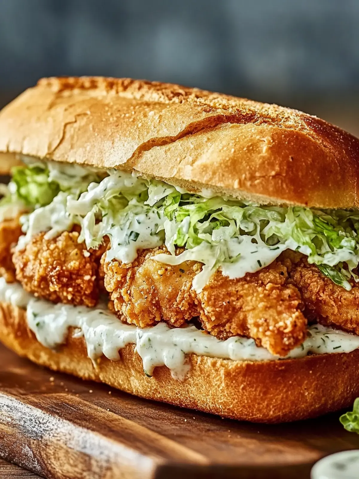 Crispy Chicken Caesar Sandwich