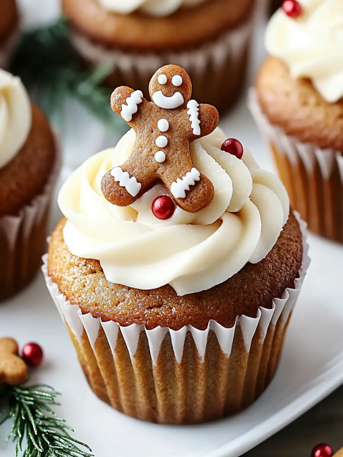Festive Gingerbread Cupcakes That Wow Every Holiday Table 3 Festive Gingerbread Cupcakes
