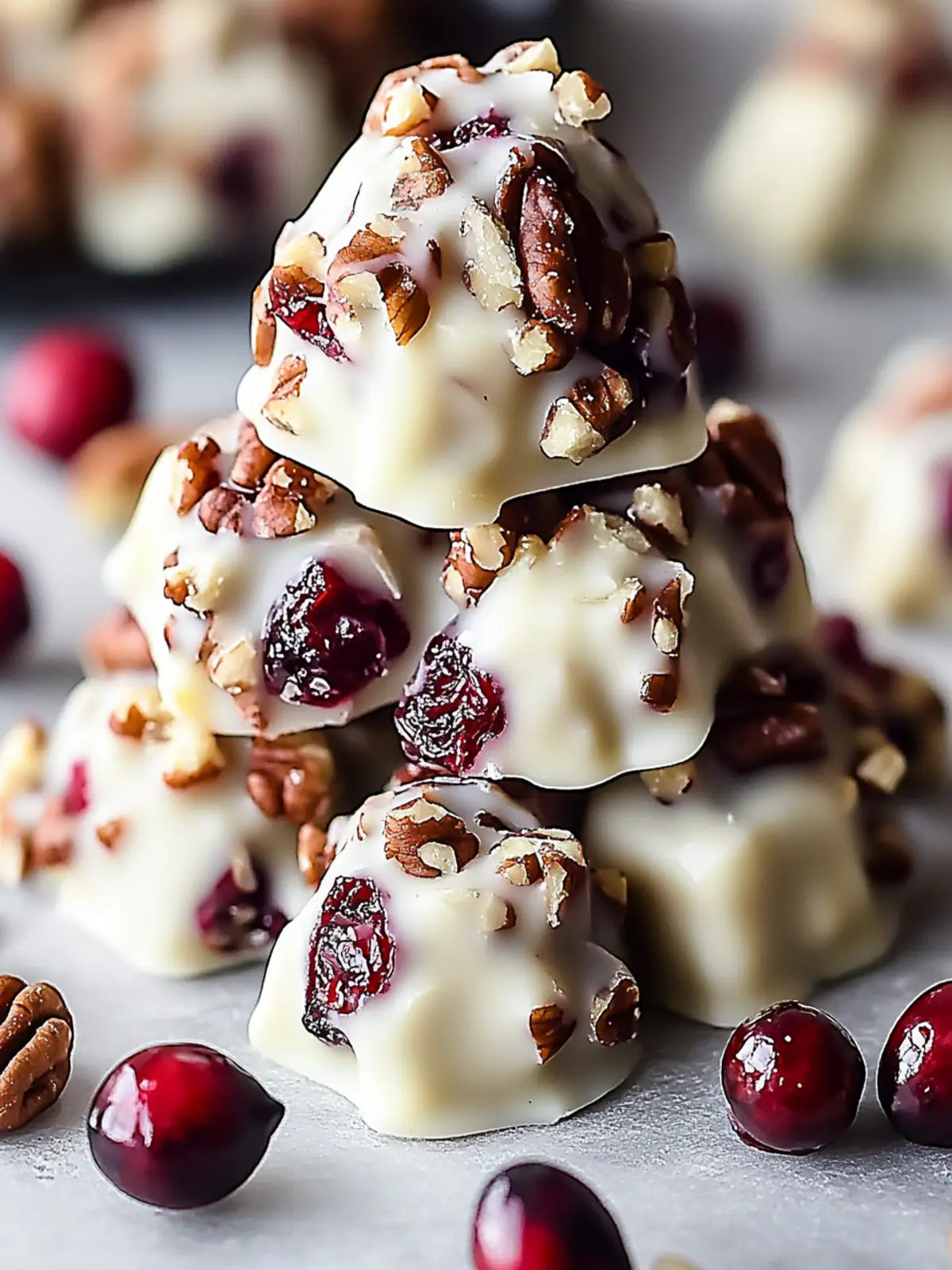 White Chocolate Cranberry Pecan Clusters