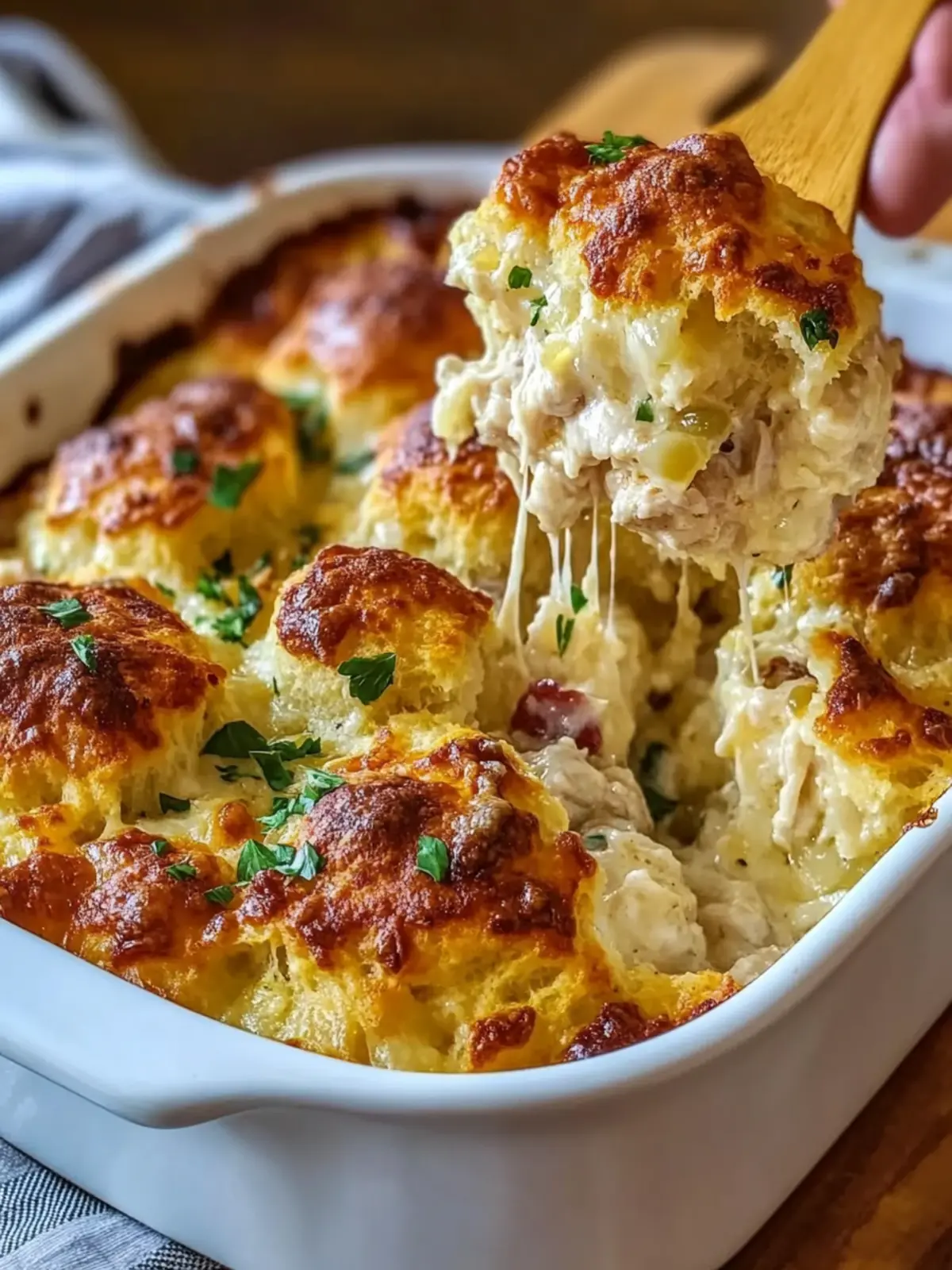 Chicken Bubble Biscuit Bake Casserole