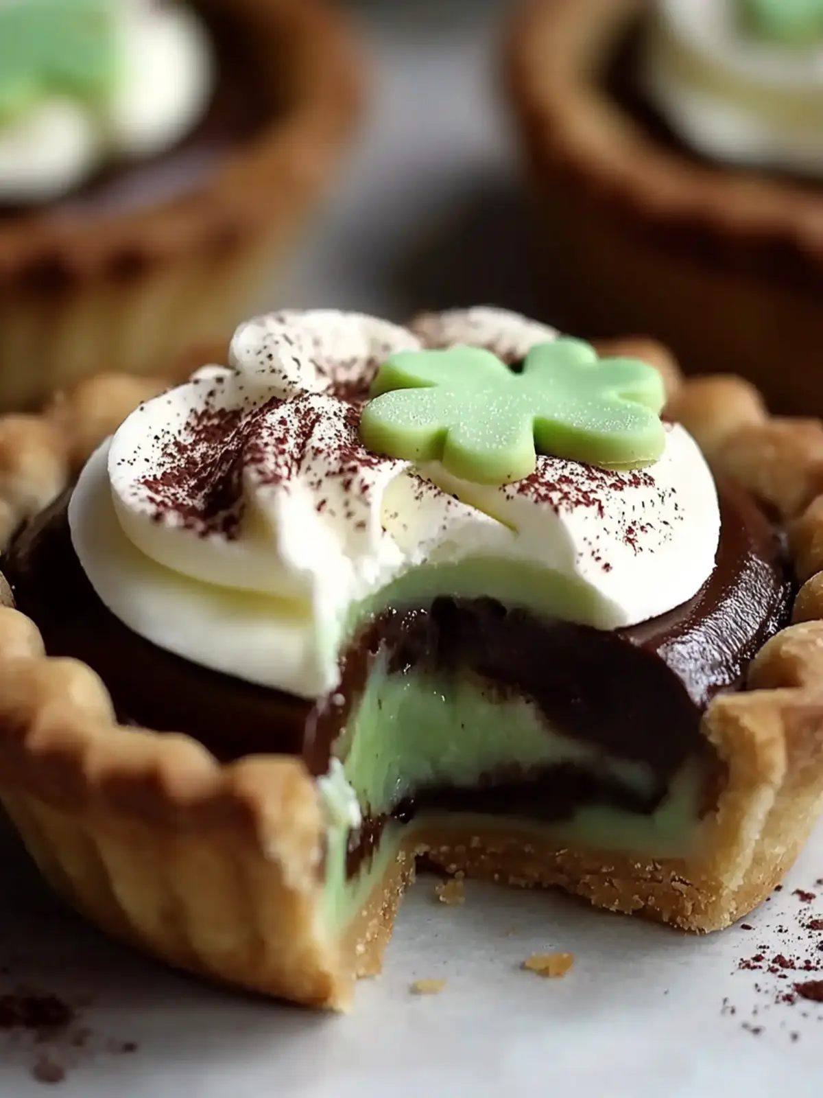 Chocolate Shamrock Pies Recipe