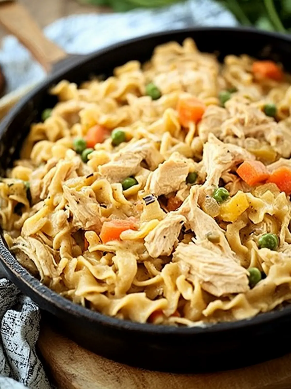 Creamy Chicken Pot Pie Noodles for Cozy Nights In 2 Chicken Pot Pie Noodles