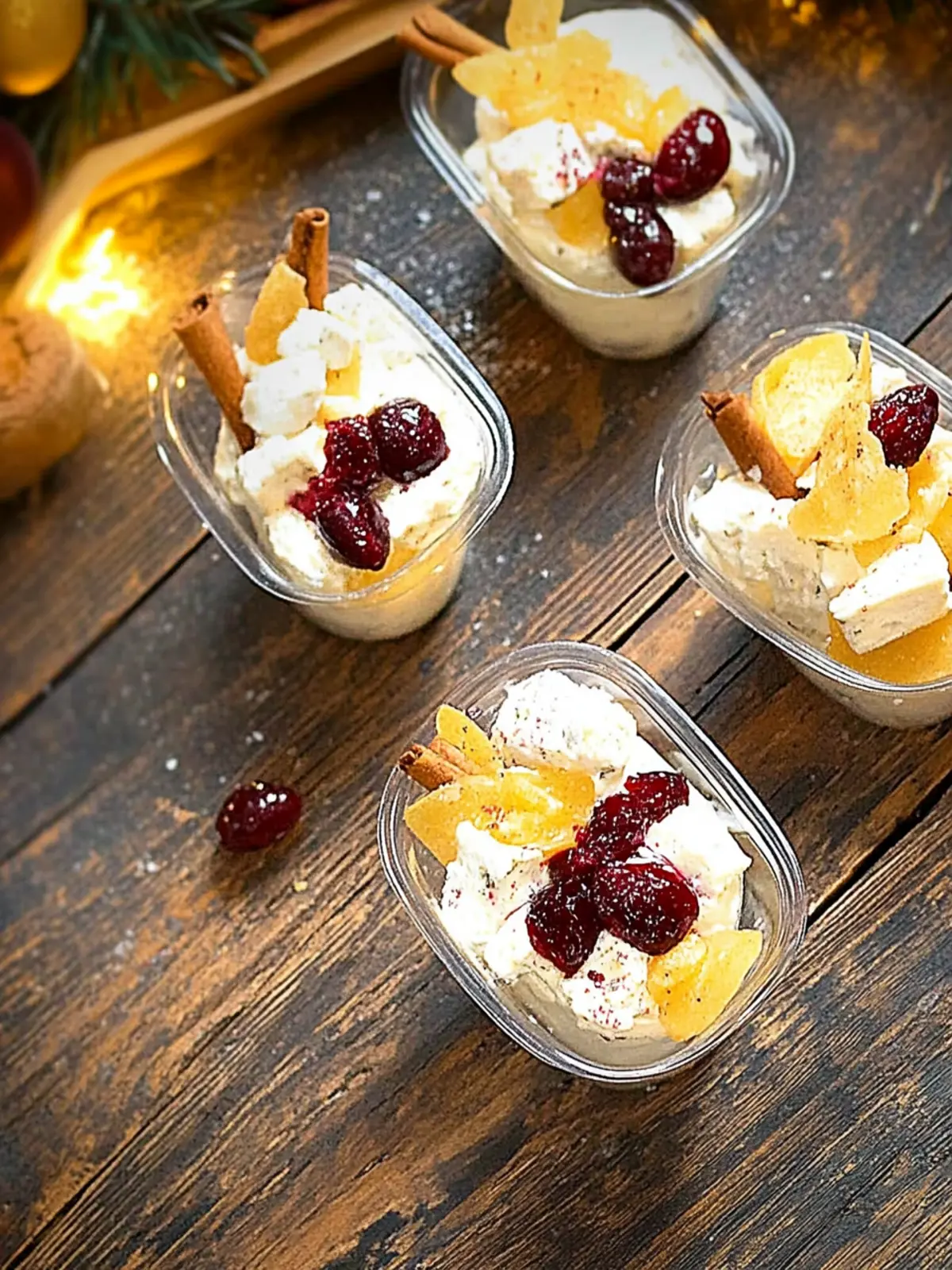 Cranberry Goat Cheese Mini Dips: Easy Christmas Appetizer Delight 5 Cranberry Goat Cheese Mini Dips (Christmas Appetizer)