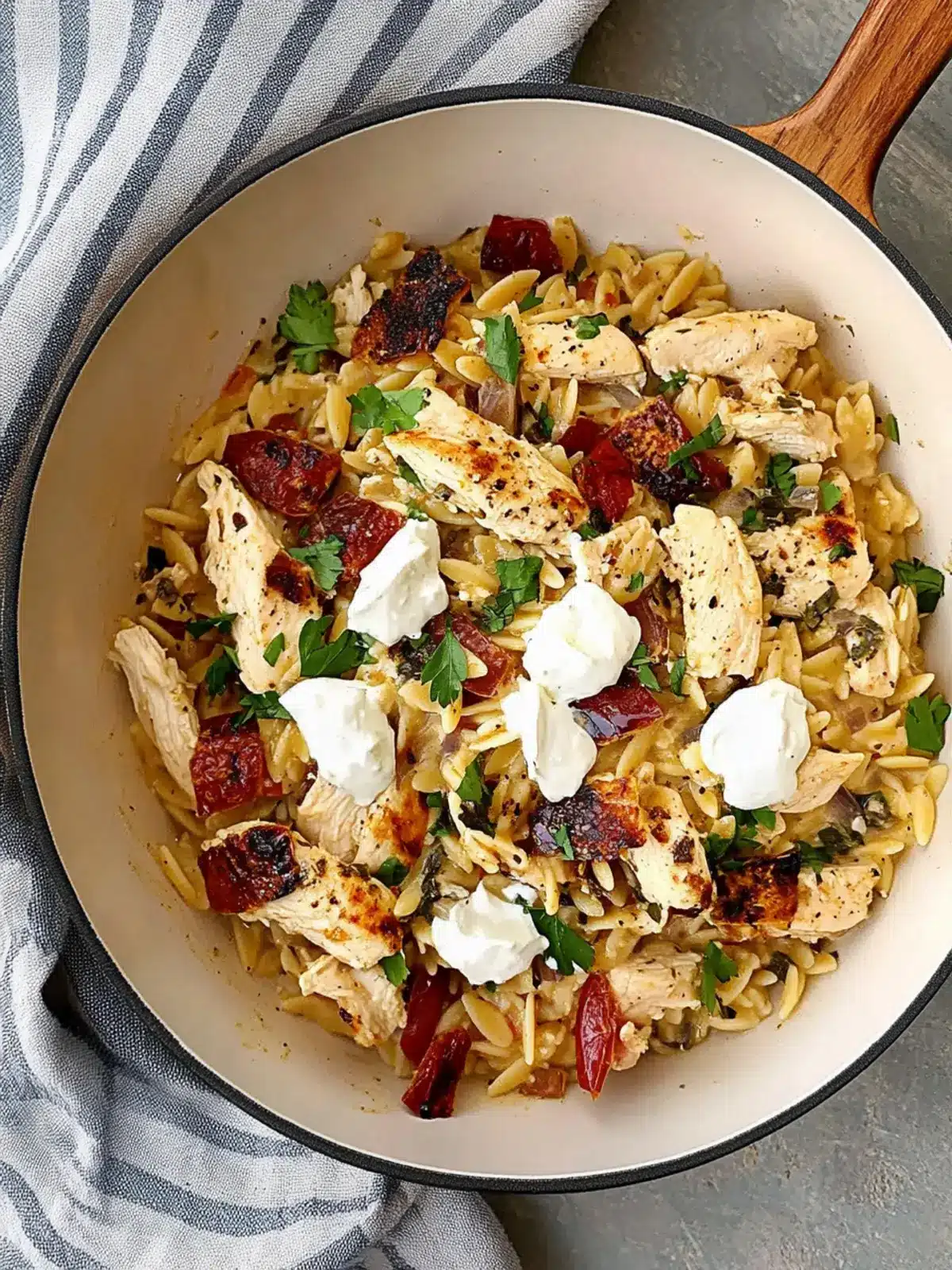 Mediterranean Chicken Orzo: Quick, Flavorful Weeknight Delight 4 Mediterranean Chicken Orzo