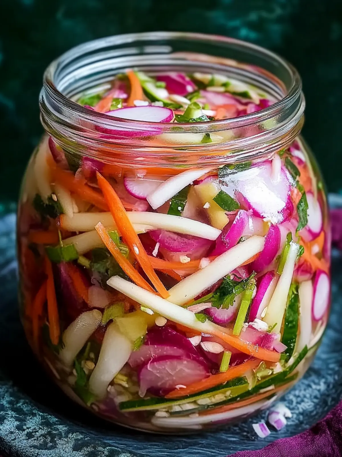 Fridge Pickled Radish & Veggies: Crunchy & Flavorful Delight 4 Fridge Pickled Radish & Vegetables