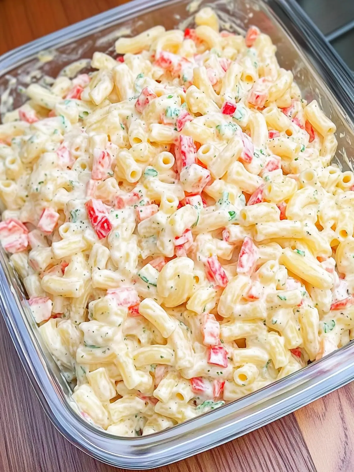 Cheddar Sour Cream Macaroni Salad