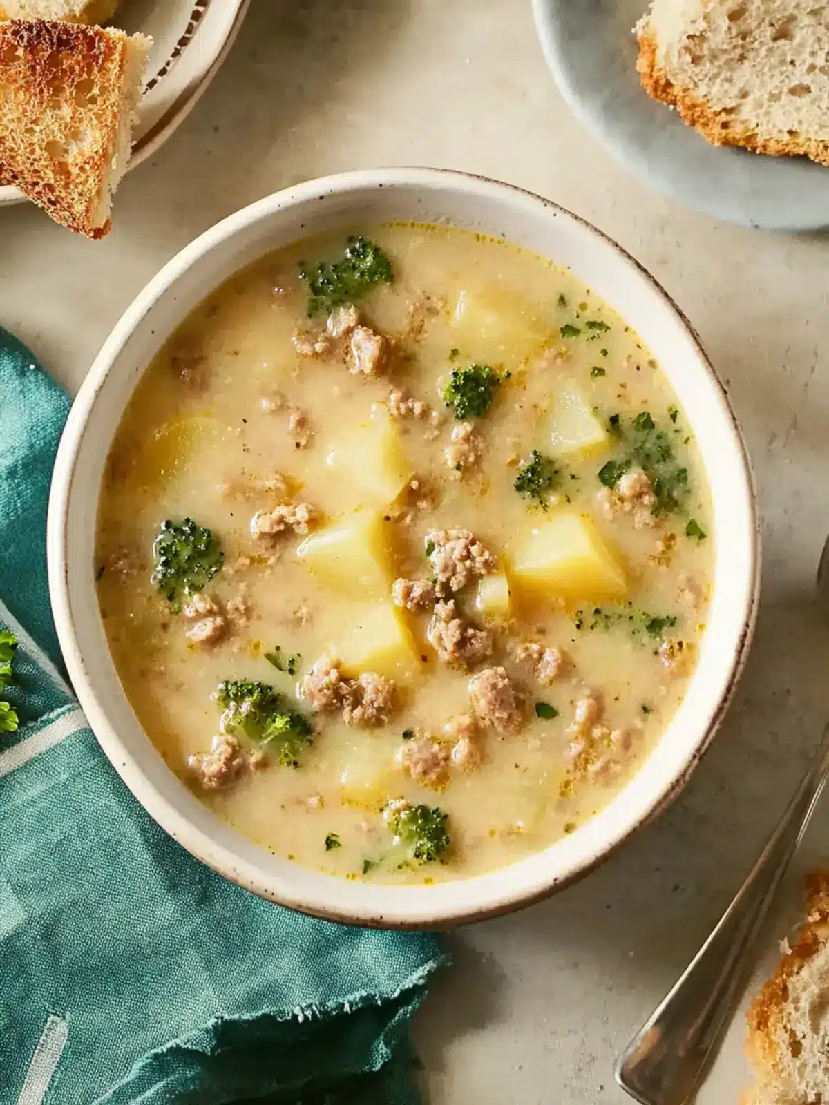 Cozy Crockpot Potato Soup with Sausage