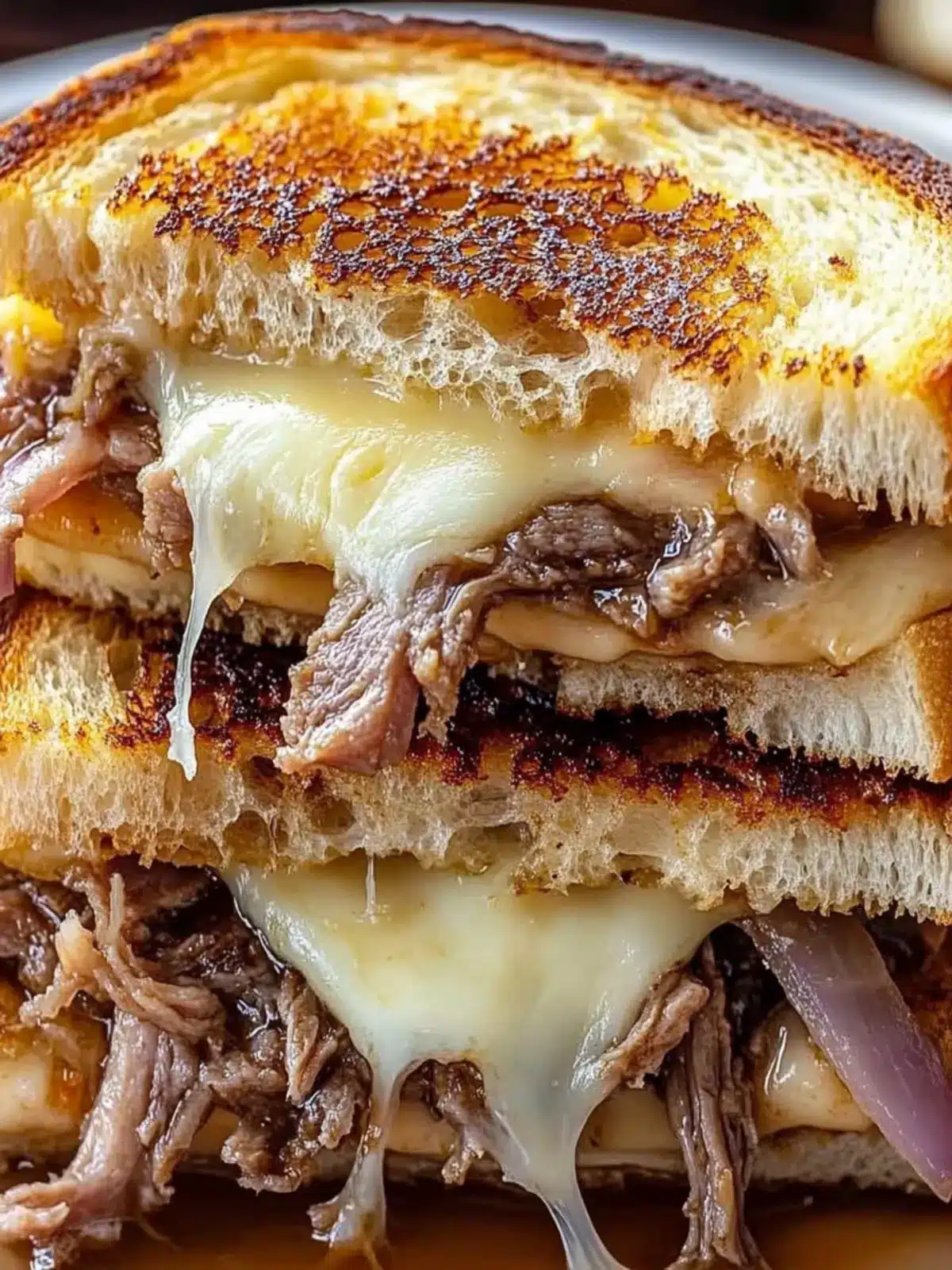 French Dip Grilled Cheese Recipe