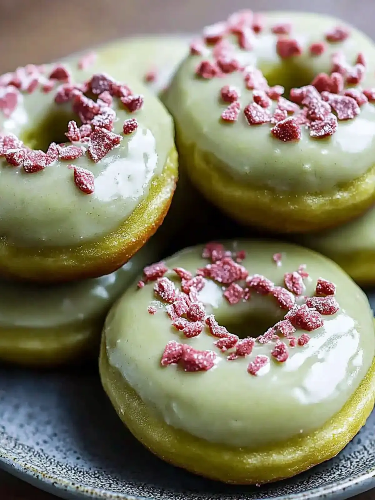 Fluffy Baked Green Donuts That Wow with Matcha Magic 2 Baked Green Donuts