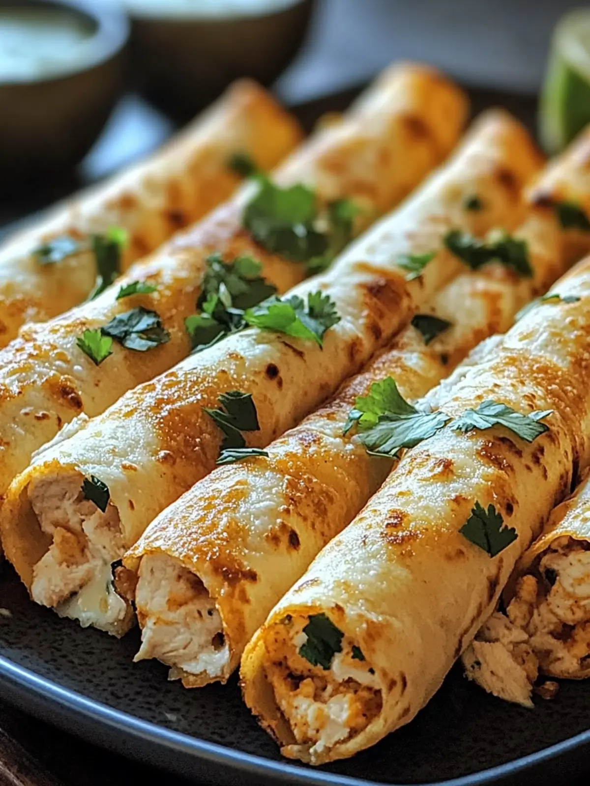 Crispy Chicken Taquitos