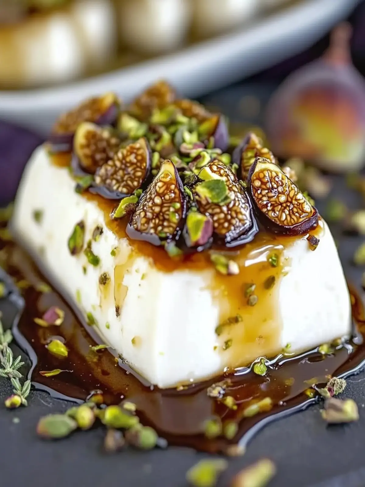 Goat Cheese Appetizer with Honey, Fig & Pistachios