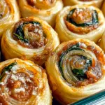 Vegan Caramelized Onion & Spinach Pizza Rolls