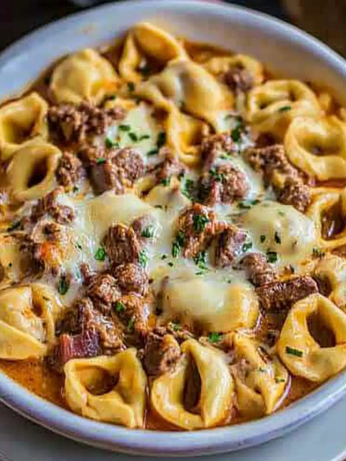Cheesesteak Tortellini in Rich Provolone Sauce for Cozy Nights 5 Cheesesteak Tortellini in Rich Provolone Sauce