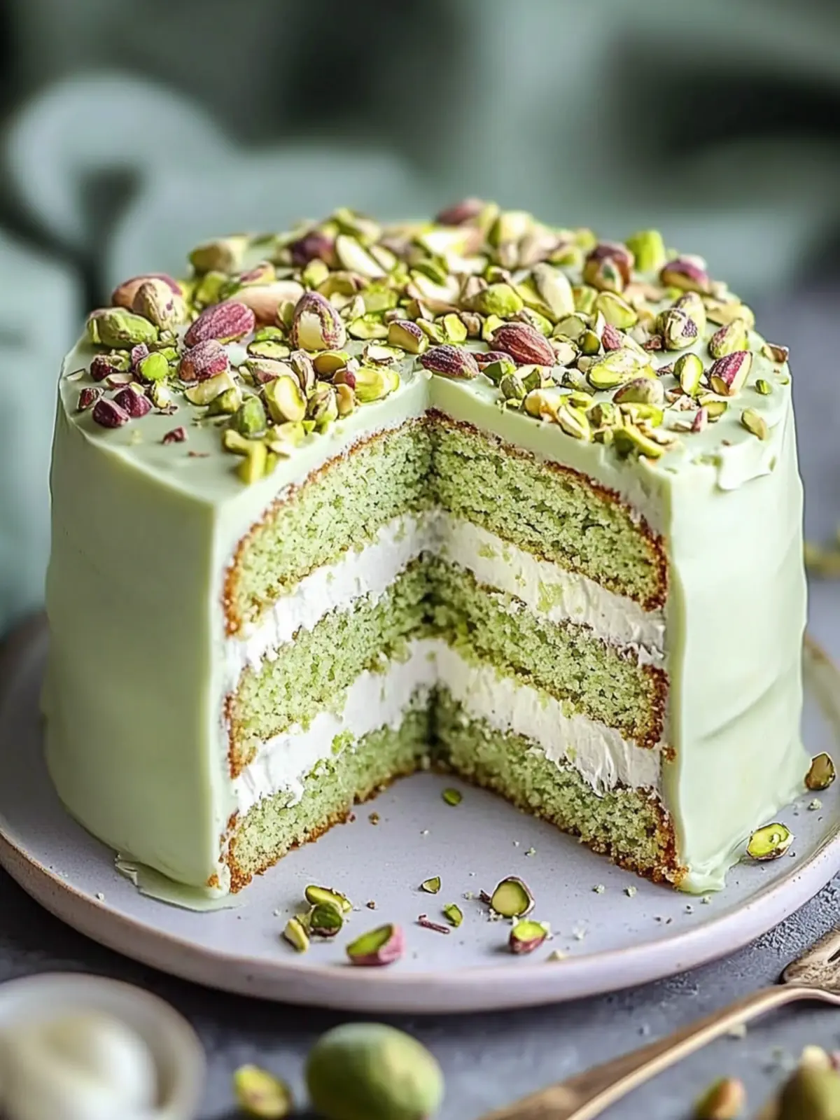 Irresistible White Chocolate Pistachio Cake for Every Celebration 5 White Chocolate Pistachio Cake