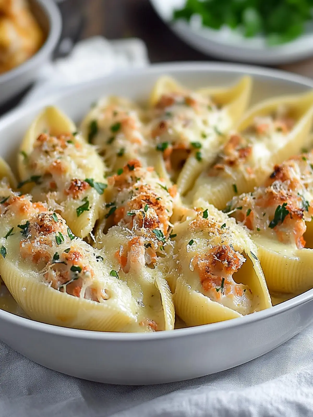 Creamy Seafood Stuffed Shells Recipe