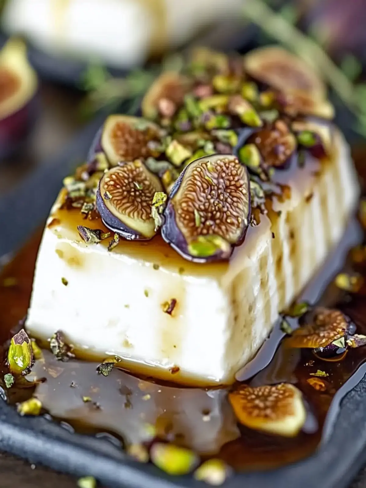 Goat Cheese Appetizer with Honey, Fig & Pistachios