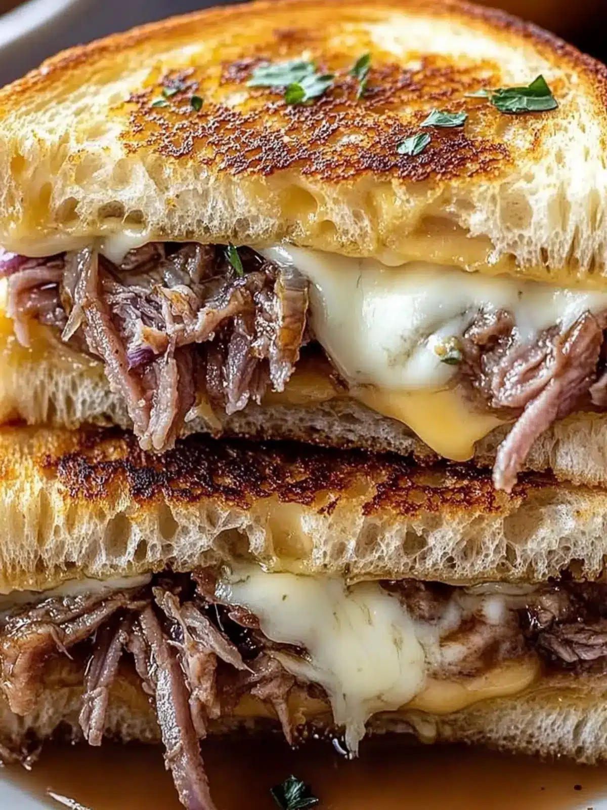 French Dip Grilled Cheese Recipe