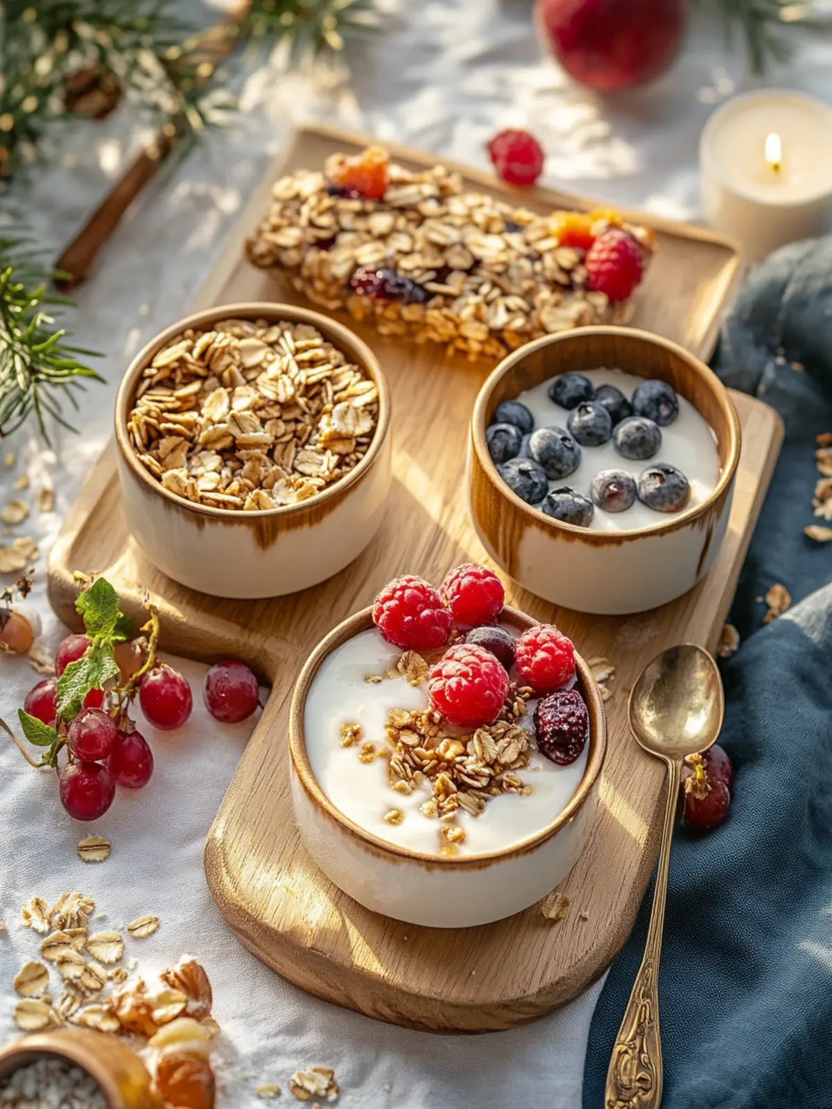 Yogurt & Granola Bar with Seasonal Fruit